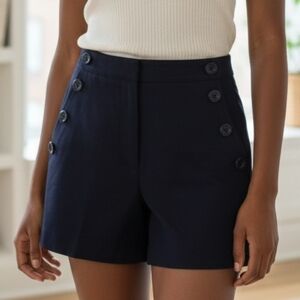 Ann Taylor Midnight Blue Buttoned Women's Shorts